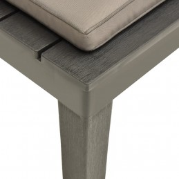 Acquista Sedia a Sdraio da Giardino con Cuscino in Plastica Antracite con riferimento GHV-48826 della ditta GARDENHOME
