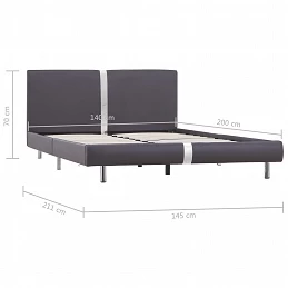 Acquista Giroletto Grigio in Similpelle 140x200 cm con riferimento GHV-280838 della ditta GARDENHOME