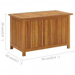 Acquista Baule da Giardino 90x50x58 cm in Legno Massello di Acacia con riferimento GHV-310282 della ditta GARDENHOME