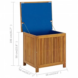 Acquista Contenitore da Giardino 60x50x58 cm in Legno Massello di Acacia con riferimento GHV-310283 della ditta GARDENHOME
