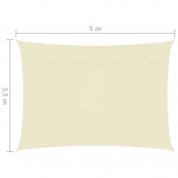 Acquista Parasole a Vela Oxford Rettangolare 3,5x5 m Crema con riferimento GHV-135215 della ditta GARDENHOME