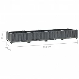 Acquista Fioriera Rialzata 160x40x23 cm in Polipropilene con riferimento GHV-310400 della ditta GARDENHOME