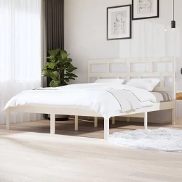 Acquista Giroletto Bianco in Legno Massello di Pino 160x200 cm con riferimento GHV-3101229 della ditta GARDENHOME