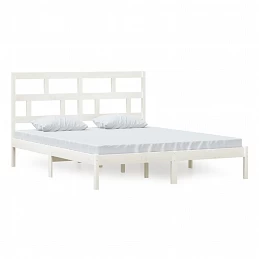 Acquista Giroletto Bianco in Legno Massello di Pino 160x200 cm con riferimento GHV-3101229 della ditta GARDENHOME