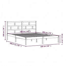 Acquista Giroletto Bianco in Legno Massello di Pino 160x200 cm con riferimento GHV-3101229 della ditta GARDENHOME