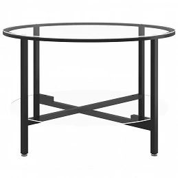 Acquista Tavolino da Salotto Nero e Trasparente 70 cm in Vetro Temperato con riferimento GHV-331617 della ditta GARDENHOME