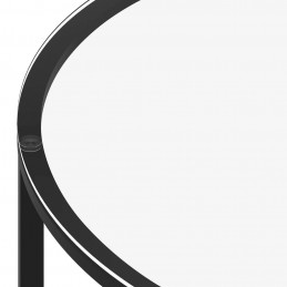 Acquista Tavolino da Salotto Nero e Trasparente 70 cm in Vetro Temperato con riferimento GHV-331618 della ditta GARDENHOME