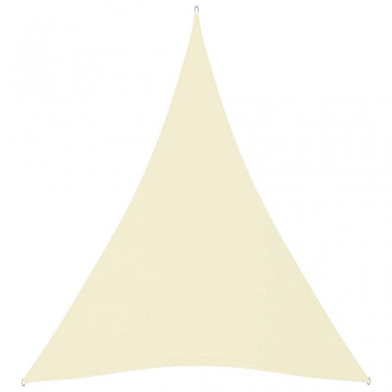 Acquista Parasole a Vela in Tessuto Oxford Triangolare 5x7x7m Crema con riferimento GHV-135237 della ditta GARDENHOME