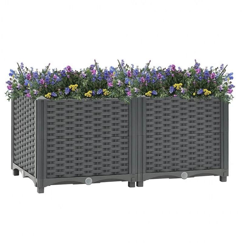 Acquista Fioriera Rialzata 80x40x38 cm in Polipropilene con riferimento GHV-310402 della ditta GARDENHOME