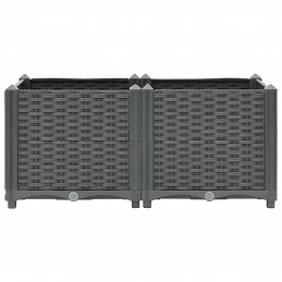 Acquista Fioriera Rialzata 80x40x38 cm in Polipropilene con riferimento GHV-310402 della ditta GARDENHOME