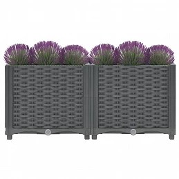 Acquista Fioriera Rialzata 80x40x38 cm in Polipropilene con riferimento GHV-310402 della ditta GARDENHOME