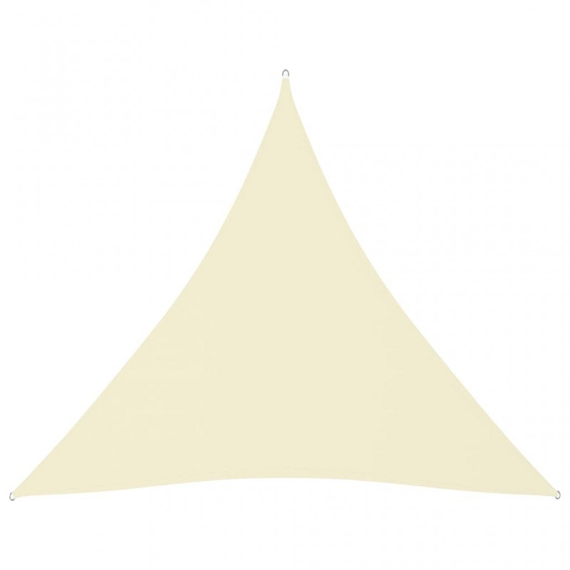 Acquista Parasole a Vela in Tessuto Oxford Triangolare 6x6x6m Crema con riferimento GHV-135240 della ditta GARDENHOME