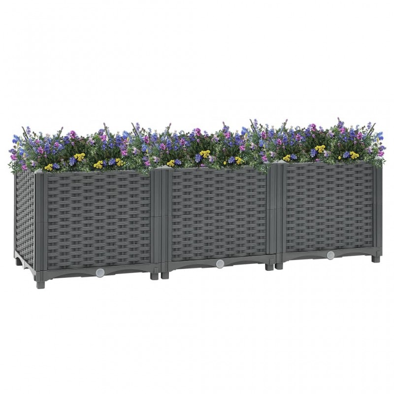 Acquista Fioriera Rialzata 120x40x38 cm in Polipropilene con riferimento GHV-310403 della ditta GARDENHOME