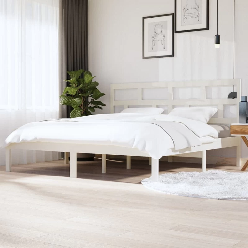 Acquista Giroletto Bianco in Legno Massello di Pino 200x200 cm con riferimento GHV-3101239 della ditta GARDENHOME