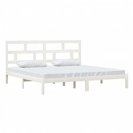 Acquista Giroletto Bianco in Legno Massello di Pino 200x200 cm con riferimento GHV-3101239 della ditta GARDENHOME