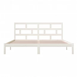Acquista Giroletto Bianco in Legno Massello di Pino 200x200 cm con riferimento GHV-3101239 della ditta GARDENHOME