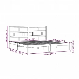 Acquista Giroletto Bianco in Legno Massello di Pino 200x200 cm con riferimento GHV-3101239 della ditta GARDENHOME