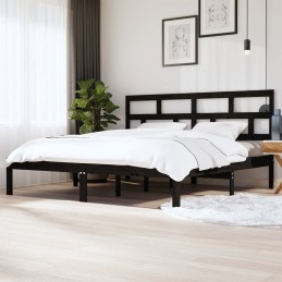 Acquista Giroletto Nero in Legno Massello di Pino 200x200 cm con riferimento GHV-3101242 della ditta GARDENHOME