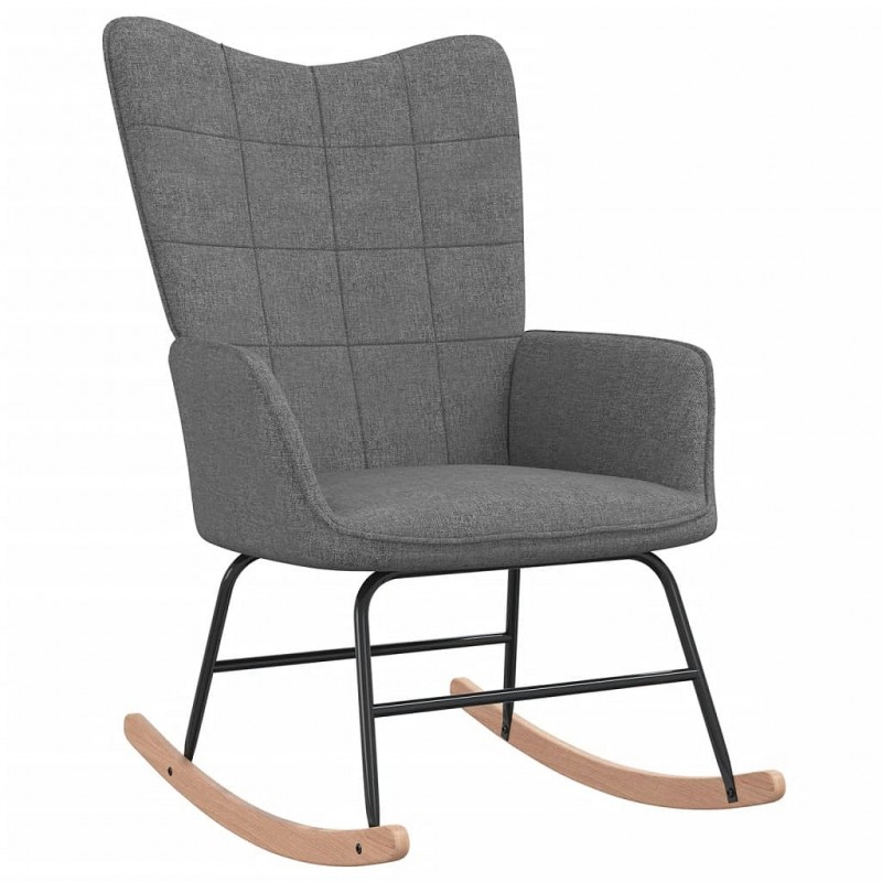 Acquista Sedia a Dondolo Grigio Scuro in Tessuto con riferimento GHV-328008 della ditta GARDENHOME