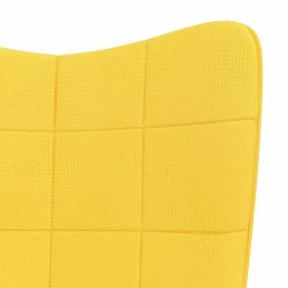 Acquista Sedia a Dondolo Giallo Senape in Tessuto con riferimento GHV-328014 della ditta GARDENHOME