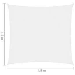 Acquista Parasole a Vela in Tela Oxford Quadrato 4,5x4,5 m Bianco con riferimento GHV-135250 della ditta GARDENHOME