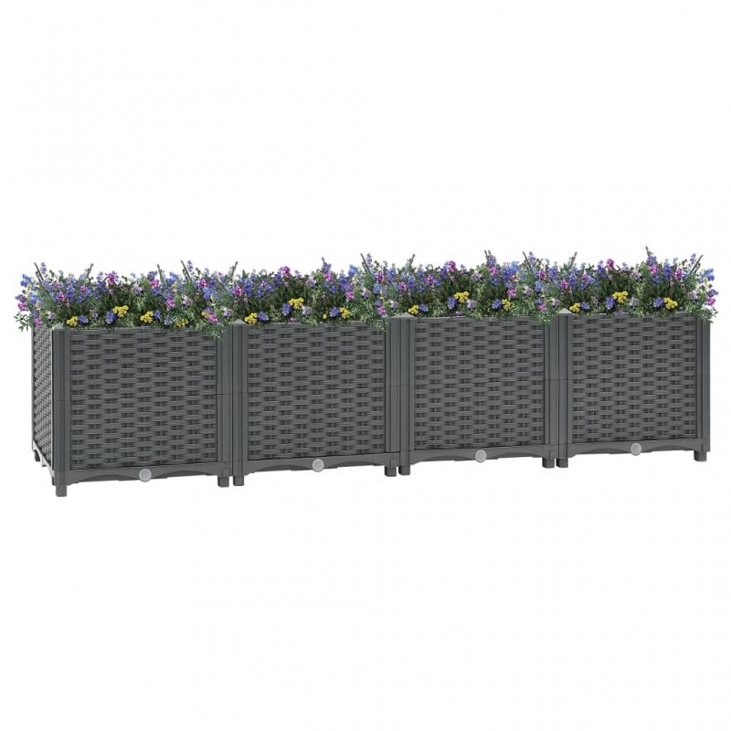 Acquista Fioriera Rialzata 160x40x38 cm in Polipropilene con riferimento GHV-310404 della ditta GARDENHOME