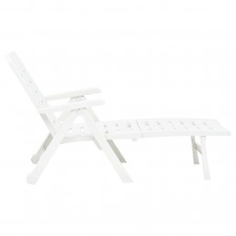 Acquista Lettino Prendisole Pieghevole in Plastica Bianco con riferimento GHV-48754 della ditta GARDENHOME