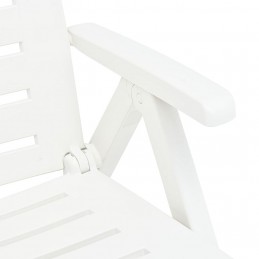 Acquista Lettino Prendisole Pieghevole in Plastica Bianco con riferimento GHV-48754 della ditta GARDENHOME