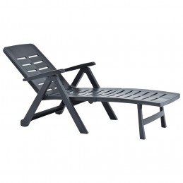 Acquista Lettino Prendisole Pieghevole in Plastica Antracite con riferimento GHV-48756 della ditta GARDENHOME