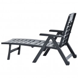 Acquista Lettino Prendisole Pieghevole in Plastica Antracite con riferimento GHV-48756 della ditta GARDENHOME