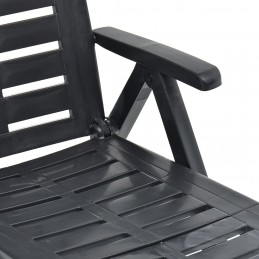 Acquista Lettino Prendisole Pieghevole in Plastica Antracite con riferimento GHV-48756 della ditta GARDENHOME
