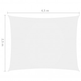 Acquista Parasole a Vela Oxford Rettangolare 2,5x4,5 m Bianco con riferimento GHV-135263 della ditta GARDENHOME