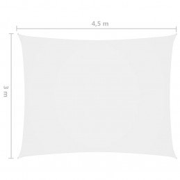 Acquista Parasole a Vela Oxford Rettangolare 3x4,5 m Bianco con riferimento GHV-135266 della ditta GARDENHOME