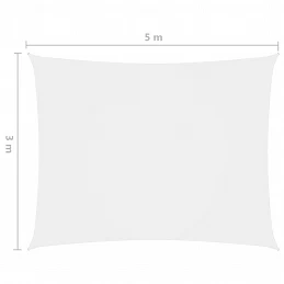 Acquista Parasole a Vela Oxford Rettangolare 3x5 m Bianco con riferimento GHV-135267 della ditta GARDENHOME