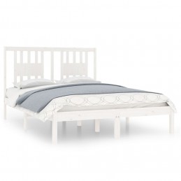 Acquista Giroletto Bianco in Legno Massello di Pino 140x190 cm con riferimento GHV-3104044 della ditta GARDENHOME