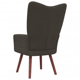 Acquista Sedia Relax Grigio Scuro in Velluto con riferimento GHV-328052 della ditta GARDENHOME