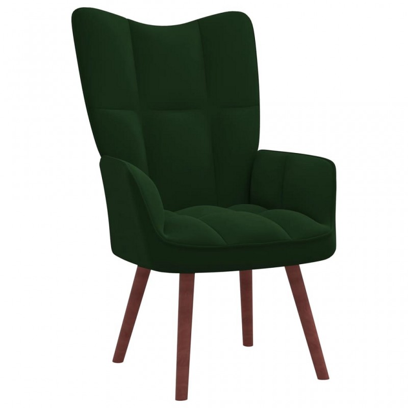 Acquista Poltrona Relax Verde Scuro in Velluto con riferimento GHV-328053 della ditta GARDENHOME