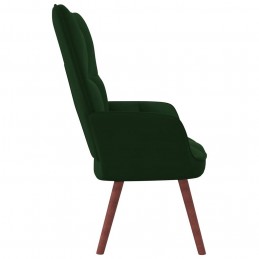 Acquista Poltrona Relax Verde Scuro in Velluto con riferimento GHV-328053 della ditta GARDENHOME