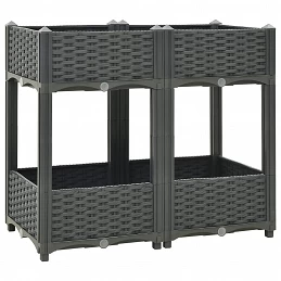 Acquista Fioriera Rialzata 80x40x71 cm in Polipropilene con riferimento GHV-310406 della ditta GARDENHOME