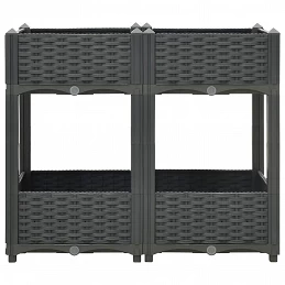 Acquista Fioriera Rialzata 80x40x71 cm in Polipropilene con riferimento GHV-310406 della ditta GARDENHOME