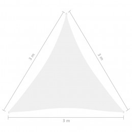 Acquista Parasole a Vela Oxford Triangolare 3x3x3 m Bianco con riferimento GHV-135280 della ditta GARDENHOME