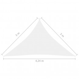 Acquista Parasole a Vela Oxford Triangolare 3x3x4,24 m Bianco con riferimento GHV-135282 della ditta GARDENHOME
