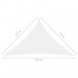 Acquista Parasole a Vela Oxford Triangolare 3,5x3,5x4,9 m Bianco con riferimento GHV-135285 della ditta GARDENHOME