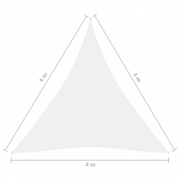 Acquista Parasole a Vela Oxford Triangolare 4x4x4 m Bianco con riferimento GHV-135286 della ditta GARDENHOME