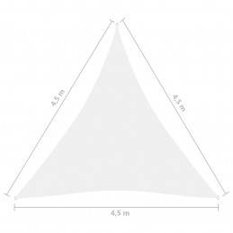 Acquista Parasole a Vela Oxford Triangolare 4,5x4,5x4,5 m Bianco con riferimento GHV-135288 della ditta GARDENHOME