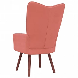 Acquista Sedia Relax Rosa in Velluto con riferimento GHV-328055 della ditta GARDENHOME