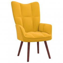 Acquista Poltrona Relax Giallo Senape in Velluto con riferimento GHV-328058 della ditta GARDENHOME