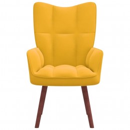 Acquista Poltrona Relax Giallo Senape in Velluto con riferimento GHV-328058 della ditta GARDENHOME