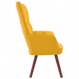 Acquista Poltrona Relax Giallo Senape in Velluto con riferimento GHV-328058 della ditta GARDENHOME