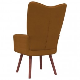 Acquista Sedia Relax Marrone in Velluto con riferimento GHV-328059 della ditta GARDENHOME